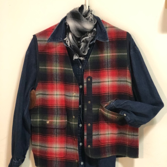 Dark Denim Midi Button Front Long Sleeve Cabincore Classic Lauren-esque Medium - Picture 5 of 6